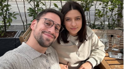 Cum a reacționat Oana Moșneagu după ce l-a văzut pe soțul ei, Vlad Gherman, în ipostaze romantice cu altă actriță VIDEO