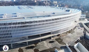 E aproape gata „bijuteria” de peste 70.000.000 de euro din orașul preferat al lui Ion Țiriac. Au apărut imagini noi cu Sala Polivalentă din Brașov