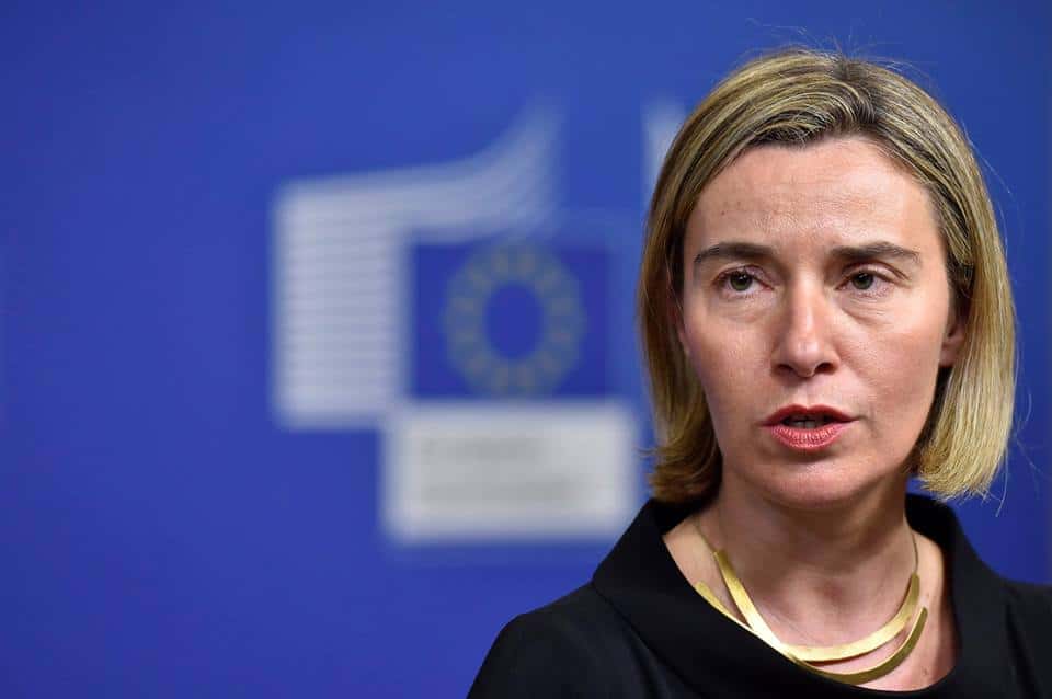 Fosta şefă a diplomaţiei UE, Federica Mogherini, a fost reţinută sub suspiciunea de fraudă