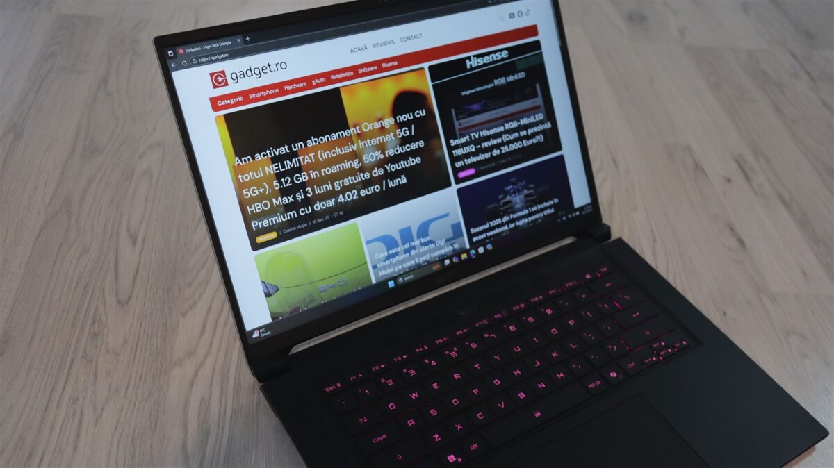 Laptop GIGABYTE AERO X16 Copilot+ PC (EG61H) - review
