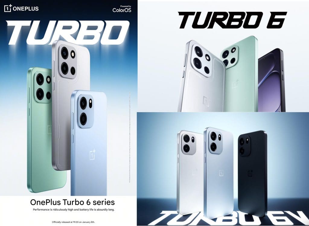OnePlus Turbo 6 și Turbo 6V vor fi lansate pe 8 ianuarie