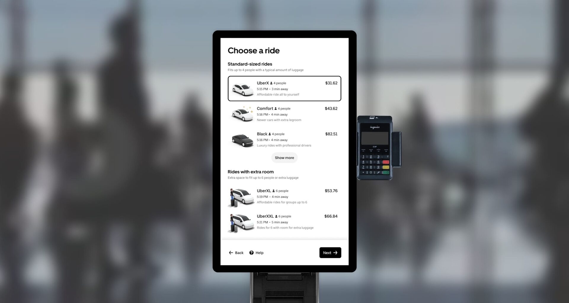 terminale pentru comandat curse fără să folosești telefonul propriu