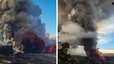 Vulcanul Kilauea din Hawaii a erupt. Imagini cu jeturile spectaculoase de lavă VIDEO