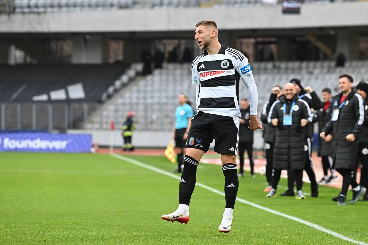 U Cluj - Hermannstadt 3-0, în etapa a 19-a din Superliga