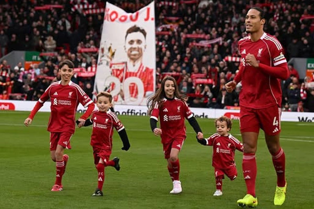 copiii lui Diogo Jota au intrat pe teren