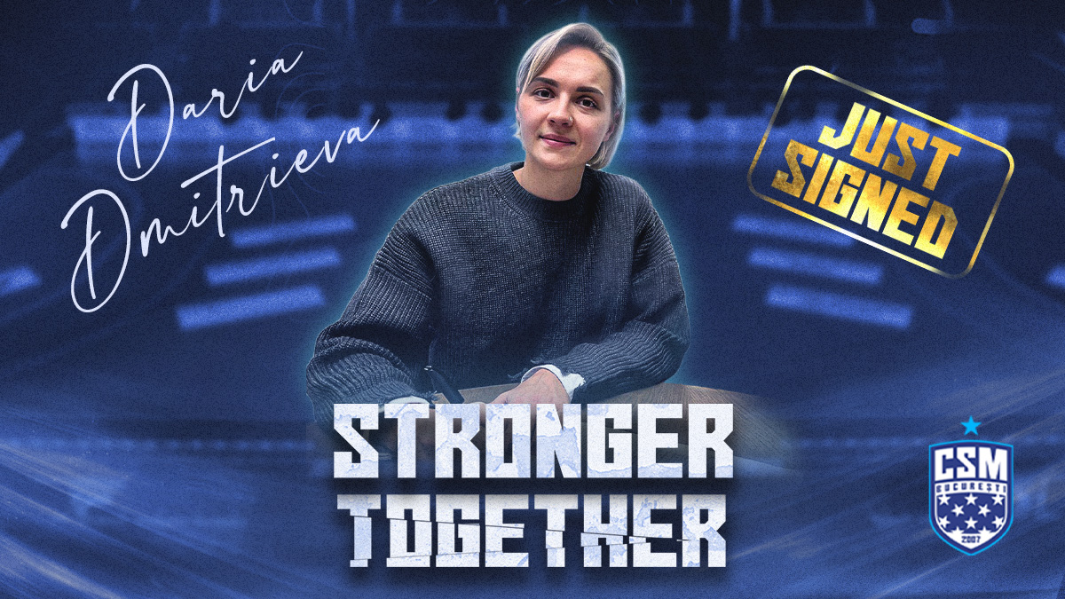 Daria Dmitrieva se alătură familiei CSM București!