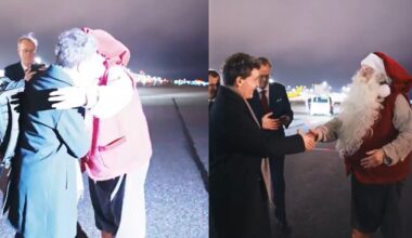 Nicușor Dan s-a bucurat ca un copil, atunci când a fost întâmpinat de Moș Crăciun în Finlanda. Pare să fi uitat de summit-ul cu liderii europeni