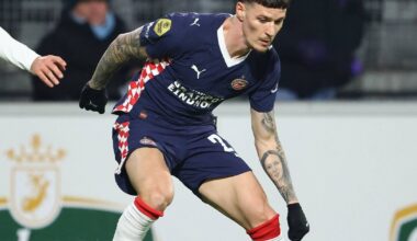 Schimbat la pauză. Dennis Man, repriză sub așteptări în Utrecht - PSV + A fost certat de colegi