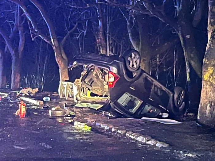 Accident pe DN1, în zona Azuga/FOTO: Facebook/Prahova News