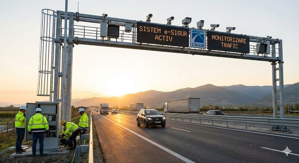 Sute de camere video fixe cu radar pe autostrăzile și drumurile naționale din România. Noul sistem va identifica viteza șoferilor, abaterile de la conduita rutieră și rovinieta