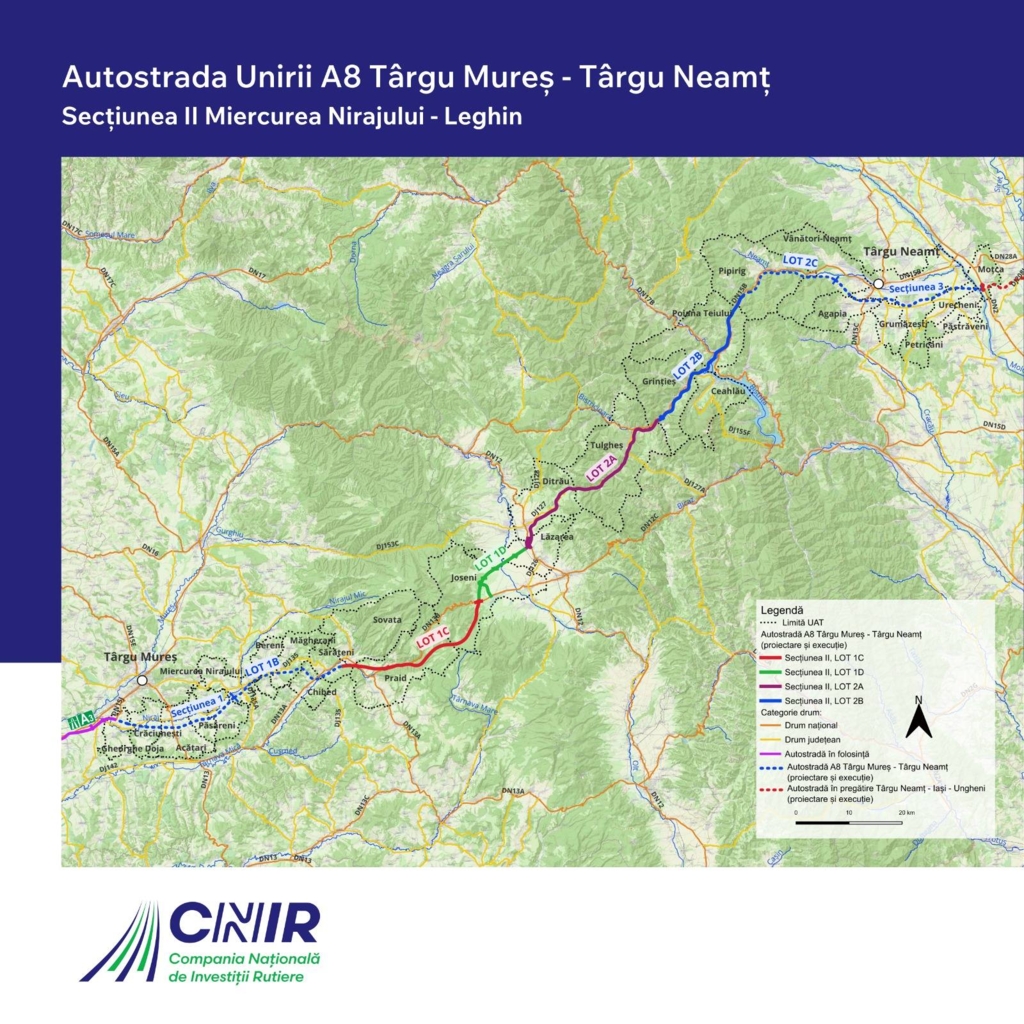 S-au semnat contractele pentru cele mai dificile sectoare ale Autostrăzii A8. Începe etapa de proiectare, anunță ministrul Transporturilor