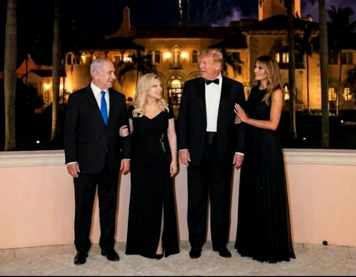 Benjamin Netanyahu, alături de Trump la reședința sa din Palm Beach FOTO: captura x