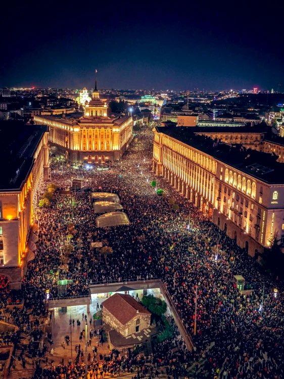 Imagine de la protestele din decembrie din Bulgaria FOTO Velina Tchakarova