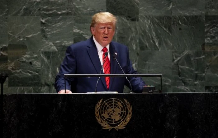 Trump la Adunarea Generala a ONU de la New York 2019. FOTO AFP