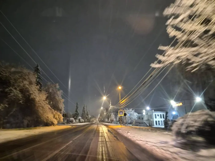 Stradă din Bistrița FOTO: FB