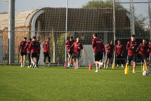 Rapid, antrenament în cantonamentul din Antalya (FOTO: Iosif Popescu / GOLAZO.ro)