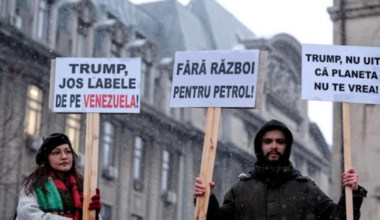 Fiica Elenei Lasconi, prezentă la un protest pro-Venezuela. „Trump, jos labele”