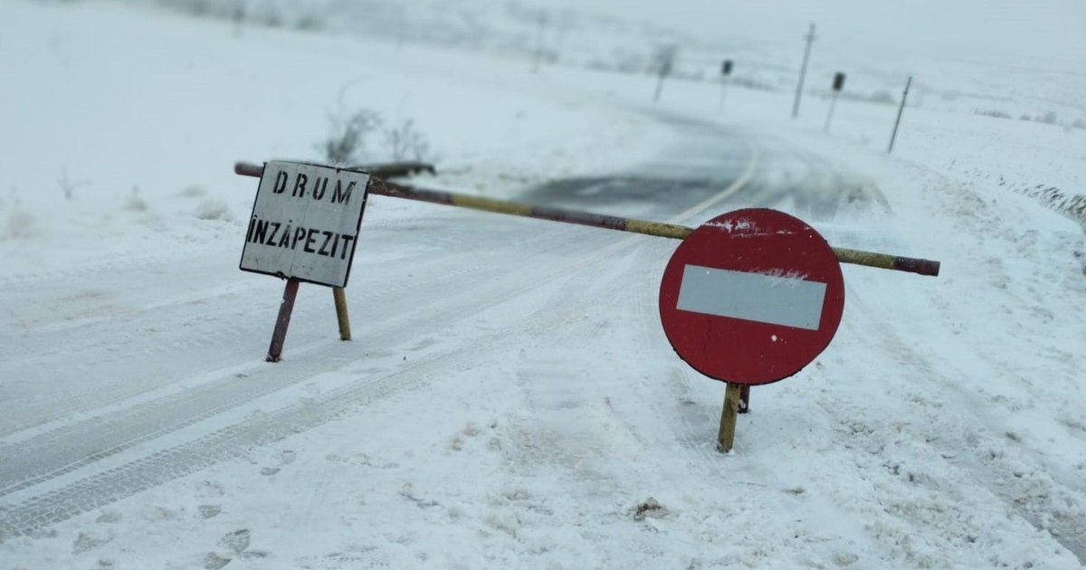 Peste 30 de localități din 15 județe și Capitala, lovite de ninsori și viscol. Zăpadă de aproape o jumătate de metru. Cele mai afectate zone