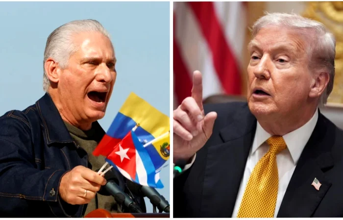 Președintele Cubei, Miguel Díaz-Canel și Donald Trump FOTO: Arhivă