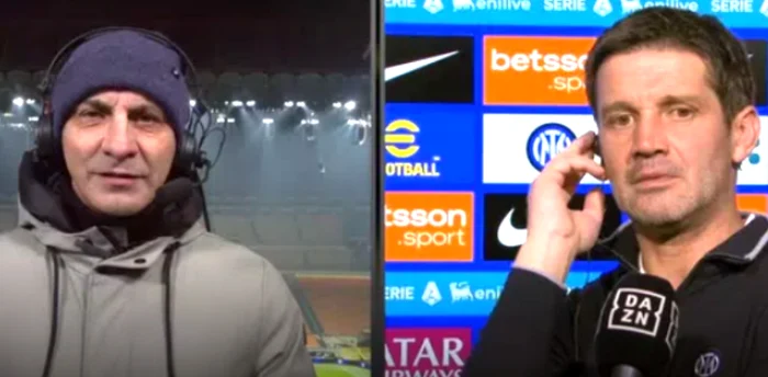 Cristi Chivu, călcat pe coadă în direct  Foto/Captură Twitter