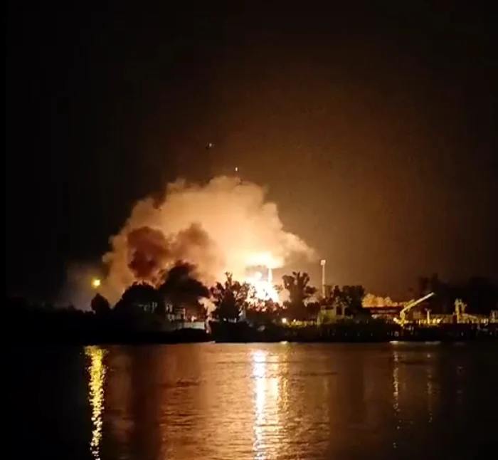 Explozii în portul Izmail FOTO: X