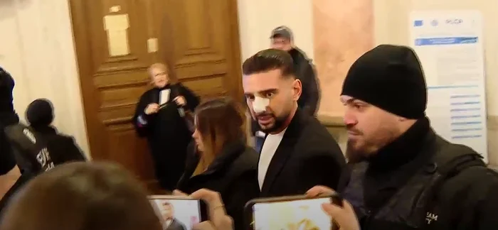 Dorian Popa, la instanță. FOTO captura Digi24