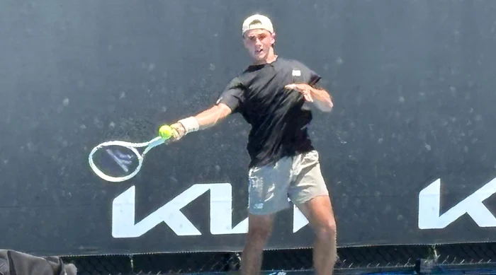 Matei Todoran, un junior care adoră tenisul pe suprafețe rapide  FOTO Daniel Chican (Melbourne)