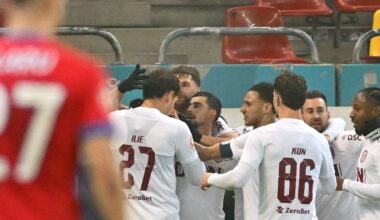 Colaps total: FCSB, umilită acasă de CFR! Șansele campioanei de a ajunge în play-off se prăbușesc