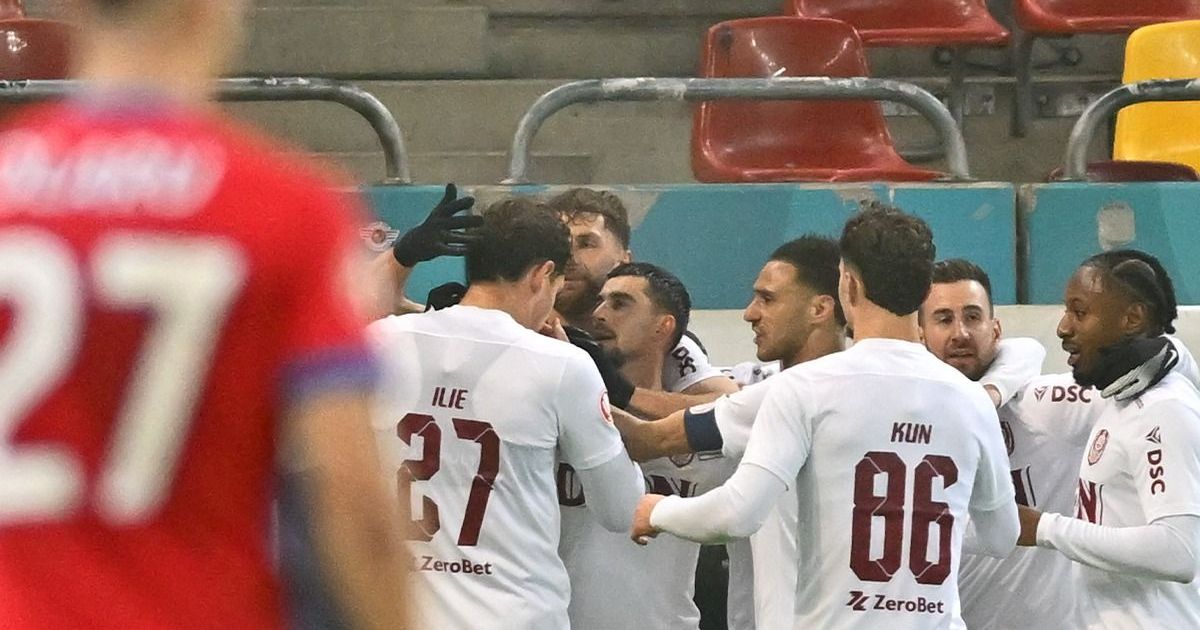 Colaps total: FCSB, umilită acasă de CFR! Șansele campioanei de a ajunge în play-off se prăbușesc