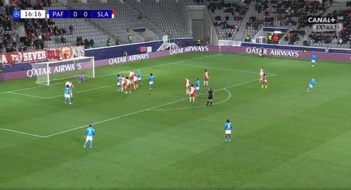 Golul marcat de Vlad Dragomir în meciul cu Slavia Praga