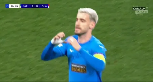 Golul marcat de Vlad Dragomir în meciul cu Slavia Praga