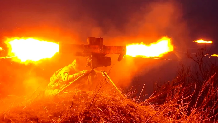 Soldați ruși pe câmpul de luptă din Ucraina FOTO PROFIMEDIA/RUSSIAN DEFENSE MINISTRY