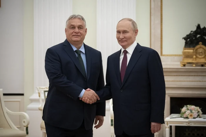 Viktor Orban si Vladimir Putin la o întrevedere la Kremlin FOTO EPA EFE