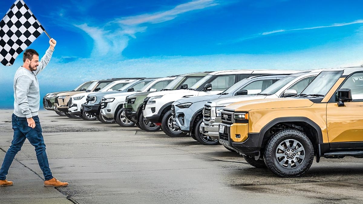 (VIDEO) Australienii au pus 10 SUV-uri într-un set de curse directe, de la modelul chinezesc Tank 500 până la Lexus LX, Defender, Patrol sau Land Cruiser | PiataAuto.md