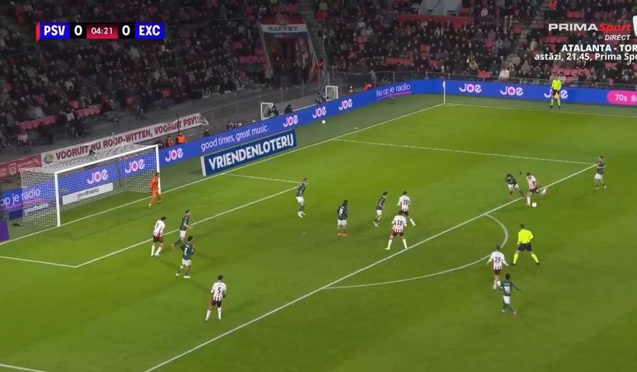 PSV - Excelsior » Dennis Man, pasă de gol și bară! 5 goluri în prima repriză