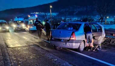 VIDEO UPDATE: Accident grav pe DN7 la Simeria Veche. O femeie din Alba și un bărbat au murit după ce două mașini s-au lovit