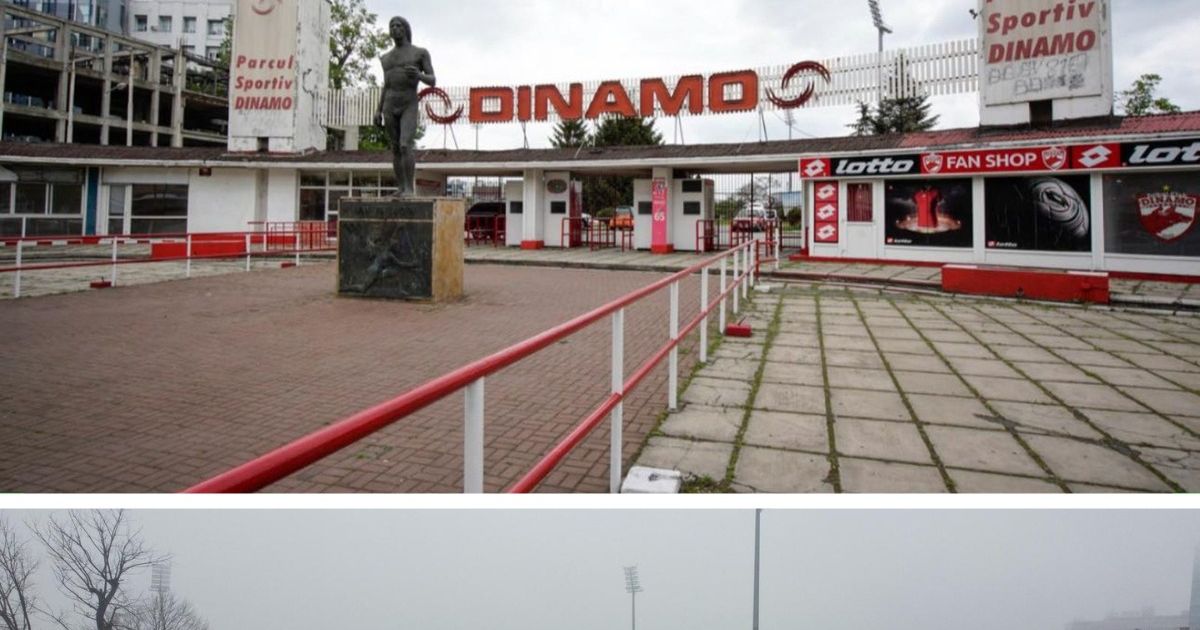 „Groapa”, pusă la pământ. FOTO+VIDEO. A început demolarea stadionului Dinamo: intrarea emblematică dinspre „Ștefan cel Mare”, distrusă complet! Imagini din dronă