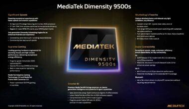 MediTek a lansat Dimensity 9500s și procesorul midrange Dimensity 8500
