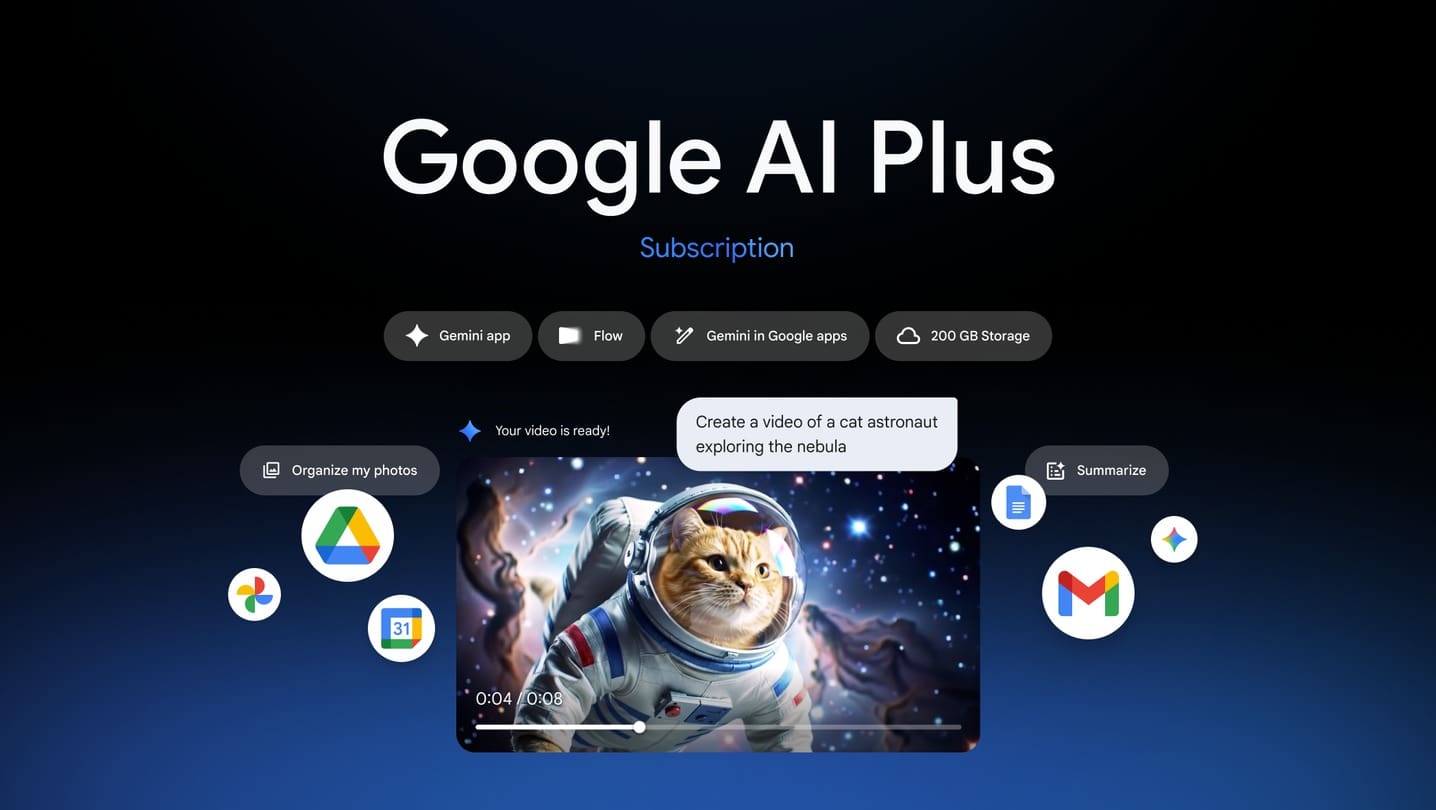 Și Gemini are acum un abonament mai ieftin: Google AI Plus