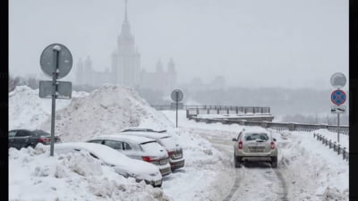 Record de zăpadă în Capitala Rusiei. Moscova înregistrează cele mai abundente ninsori din ultimii peste 200 de ani VIDEO