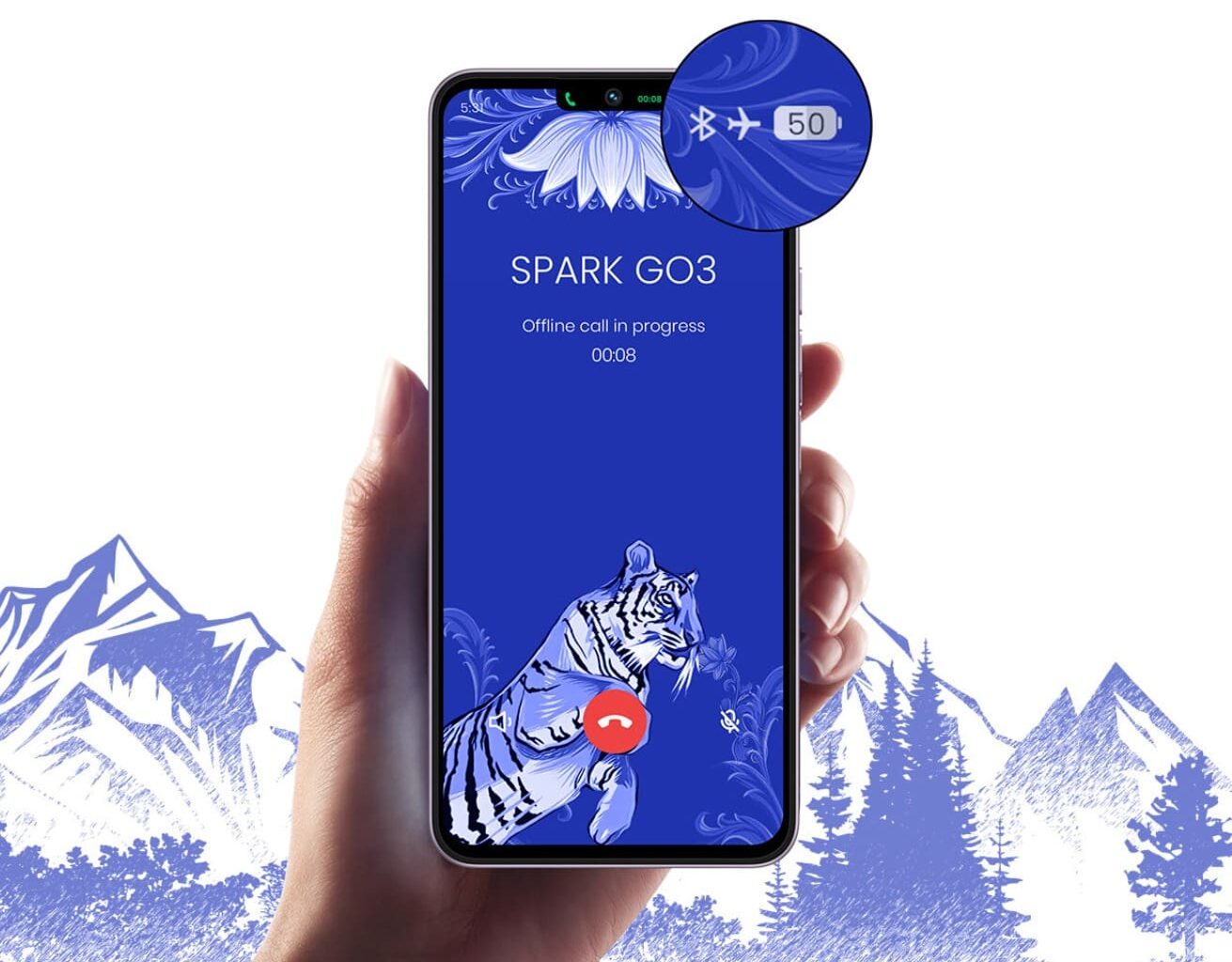 Acest telefon costă 85 euro și are funcție de apeluri fără conexiune la rețea la 1,5 km