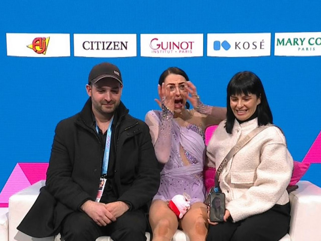 Julia Sauter, "explozie" de bucurie! Momentul în care sportiva noastră află rezultatul, la Europenele de patinaj artistic