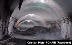 Dinamitare în tunelul Robești, de pe secțiunea 2 din Sibiu-Pitești.