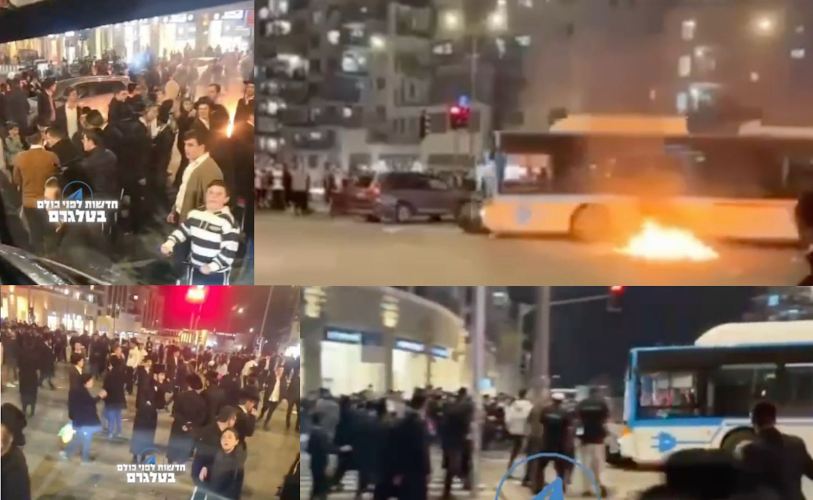 În Ierusalim, un autobuz a intrat într-o mulțime de protestatari ultra-ortodocși