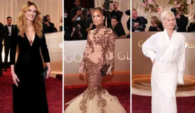 Cele mai spectaculoase apariții la Globurile de Aur. Jennifer Lopez și Julia Roberts au făcut senzație, Pamela Anderson, nemachiată