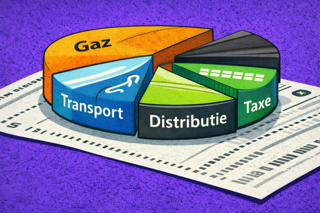 cum se împarte o factură la gaze naturale