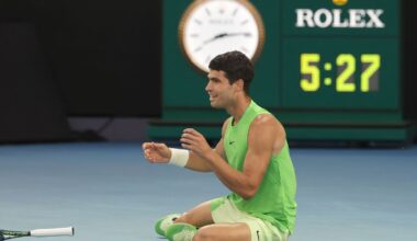 video Carlos Alcaraz, triumfător în cea mai lungă semifinală din istoria Australian Open! Alexander Zverev a revenit de la 0-2 la seturi, dar nu s-a putut impune