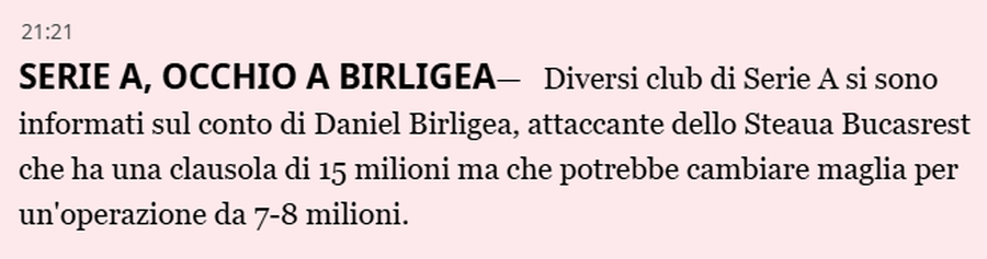 Lovitura anului pentru FCSB? „S-au interesat de Daniel Bîrligea”