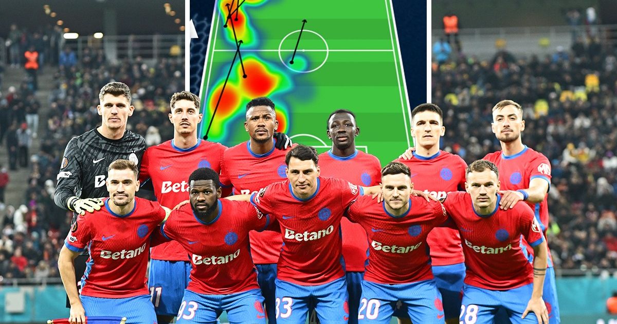 FCSB și-a găsit gladiator! Raportul meciului cu Fenerbahce arată că un jucător al campioanei și-a distrus adversarii în dueluri