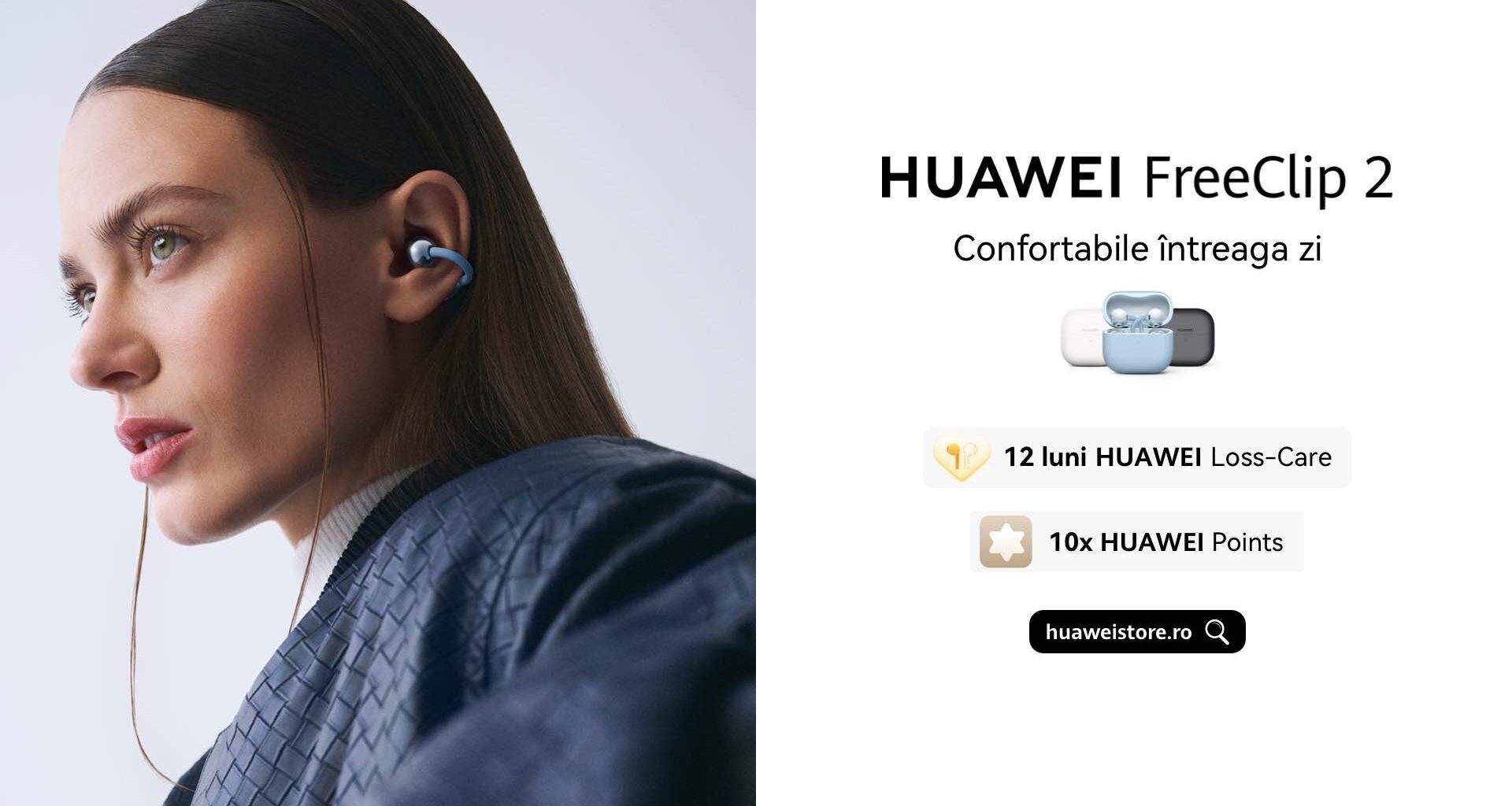 Începând de ieri avem pe piață noile căști Huawei FreeClip 2 TWS.